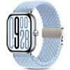 RUIMAYA Cinturini per Smartwatch Compatibile con Xiaomi Redmi Watch 6/5/4, Cinturino per Orologio in Nylon Intrecciato Compatibili con Xiaomi Smart Band 10 Pro/9 Pro/8 Pro, Azzurro