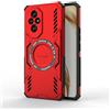 Longstong Custodia Armatura Magnetica per HONOR 200 5G (6.7 Inches) - Rosso