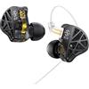keephifi CCZ MC04 In Ear Monitor, Cuffie In Ear Gaming Driver Ibrido Magnetico 10 mm 1DD + 1BA, Auricolari con Filo OFC Placcato Argento Staccabile da 3,5mm, IEMs a Latenza Zero per Performers