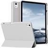 GKABXY Custodia per iPad Air 11 Pollici M3/M2 (2025/2024), iPad Air 5/4ª generazione 10,9 pollici (2022/2020) con portapenne, supporta Pencil Pro/USB-C, morbido retro in TPU, Auto Wake/Sleep, Grigio