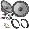 EvoTuning Kit Casse Altoparlanti per Ford Fiesta VI VII VIII dal 2008 al 2025 Anteriori compatibile con Hertz K 165 Set 2 Woofer 2 Tweeter 16,5cm +2 Anelli e Cavi Adattatori (no plug and play)