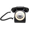 Luocute Telefono Bluetooth retrò, Telefono da Scrivania in Stile Vintage con Cornetta e Vivavoce, Fisso Bluetooth per Smartphone con Ricarica Rapida USB e Riproduzione musicale. (BLACK)