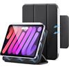 ESR Cover per iPad Mini A17 Pro,iPad Mini 7a/6a Gen (2024/2021), Nero | Supporto Trifold a due Modalità, Resistente Aggancio Magnetico, Protezione Durevole, Supporto per Pencil Pro/USB-C