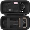 BOVKE Fondina da viaggio compatibile con cronografo compatto Xero C1 Pro per tiro al bersaglio, borsa da viaggio Xero C1 Pro con spazio extra per cavi di ricarica, power bank, Nero+Nero