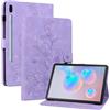 Rosbtib Custodia Cover per Samsung Galaxy Tab S6 10.5 Pollici (SM-T860/ T865) 2019, Slim Fit Folio Pieghevole Cover Protettiva con Slot per schede Chiusura Magnetica Cover Galaxy Tab S6, Gigli porpora