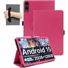 daunke Custodia magnetica per tablet TECLAST T65 13,4 pollici Android 16, daunke antiurto con slot per penna, impermeabile, antigraffio, supporto multi-angolo, con cinturino da polso, sottile e durevole