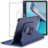 ebestStar - Cover per Huawei MatePad 11 (2021), Custodia Protezione Rotazione 360, Pelle PU, Blu scuro + Vetro Temperato