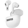 TECHMADE Seven Auricolari Wireless Juventus, Earbuds, Bianco, con Doppio Microfono, Bambini e Ragazzi, Squadra di Calcio, Idea Regalo per Tifosi
