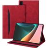 Auslbin Cover Xiaomi Mi Pad 5/Pad 5 Pro (11 Pollici 2021) con Supporto Funzione Xiaomi Mi Pad 5 Custodia Protettiva con PU in Pelle Case per Xiaomi Mi Pad 5 Pro Cover (Rosso)