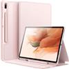 JETech Custodia per Galaxy Tab S8+/S7 FE/S7+ 12,4, Pink Gold | Per 2022/2021/2020 Modello, Supporto Multi-Angolo, S Pen Holder, Cover Protezione Sottile, Auto Svegliati/Sonno