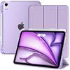 TiMOVO Cover per iPad Air 11 M4/M3/M2, Air 5a/4a Gen 10,9", Taro Viola | Custodia con Portapenne, Supporto e Retro Traslucido, Auto Sveglia/Sonno