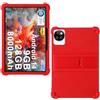 AKNICI Custodia Silicone per DOOGEE T10W/DOOGEE T10 Plus/DOOGEE T10 PRO/DOOGEE T10/DOOGEE T10S/DOOGEE U10/DOOGEE U10 PRO/DOOGEE U9 Tablet 10 Pollici, Protettiva Cover con Supporto Integrato, Rosso