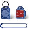 PROfezzion Custodia per AirTag, con anello portachiavi, cinturino ad anello e supporto adesivo 3M per portachiavi, collare per cani, bambini, borsa, bici, auto e altro, impermeabile IPX8 (blu)