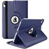 World Biz Custodia rotante per iPad Air 10,9'' 5a/4a generazione (2022/2020), rotazione a 360°, antiurto, in pelle PU, con funzione di accensione/spegnimento automatico, Apple iPad Air 5/4 da 11,9