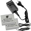 DSTE (2 Pack) NB-7L Batteria + Caricatore Compatibile per Canon PowerShot G10, G11, G12, SX30 IS