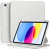 Vobafe Cover per iPad A16 11ª gen 2025 / iPad 10ª gen 2022 (11/10,9 pollici), custodia folio resistente con vano pennino e supporto multiangolo, Grigio chiaro