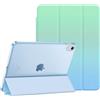 FINTIE Cover Custodia per iPad (A16) 11ª/10ª Gen 11/10.9, Seaside Ombre | Cover Tri-Fold Sottile e Leggera con Retro Semi-Trasparente, Supporto Stabile, Funzione Auto Sveglia/Sonno, Anti-Impronta