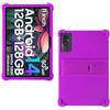 AKNICI Custodia Silicone per DOOGEE U11/DOOGEE U11 PRO/Blackview Tab90 Wifi/Blackview Tab9 Wifi/Blackview Tab90 Tablet 11 Pollici, Protettiva Cover con Supporto Integrato, Viola