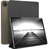 EAZY CASE - Coperchio di protezione per iPad Pro 11 (2018/2020/2021/2022) Smart Cover Tablet Smartcase per alzarsi in piedi, con funzione di stand Sleep Wake Up, in pelle sintetica, Nero