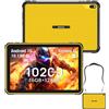 Ulefone Rugking Pad 2 Pro Tablet rugged Android 16, 10200mAh eSIM 16+128 GB/2TB Tablet,10.1pollici 8+48 MP 90Hz IP68/IP69K,Tablets Robusto Dual SIM 4G/2.4G/5G WiFi/GPS/NFC/OTG, Giallo