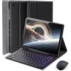 MicroTunk Cover Per Samsung Galaxy Tab S6 Lite (2024/2022/2020) 10.4 Pollici con Essere Caricata Bluetooth Ltaliano Tastiera (QWERTY) e Mouse Coperchio Protettivo con Scanalatura Portapenna Keyboard Case Nero