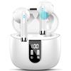 Drsaec Cuffie Bluetooth, 2025 Auricolari Bluetooth 5.3 Cuffie Wireless in-ear con 4 ENC Mic, Cuffiette Sport Earbud IP7 Impermeabile HiFi Stereo LED Display USB-C