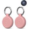 daunke Confezione da 2 custodie in silicone per Motorola Moto Tag Anti-Loss Tracker, daunke Full Protection Cover (adatte per anziani, animali domestici, zaino, bagagli, bambini, chiavi), antigraffio, rosa