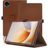 Envibe Custodia per Teclast T65 Plus 13.4 Pollici, Cover Tablet Teclast T65 Plus, Copertura Protettiva Pieghevole con Supporto per Matita e Cinturino da Polso, Protezione Completa. (Marrone)