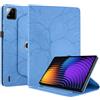 Succtopy Cover Compatibile con Xiaomi Pad 7/Pad 7 Pro 11.2 Pollici 2025 Cover in Pelle PU con 360 Gradi di Rotazione Custodia Protettiva con Porta Penna Blu
