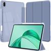 EspZanthic Custodia per Honor Pad X8b/Pad X10 2026/Pad X8a 2024 11 pollici Tablet con portapenna, retro trasparente chiaro sottile supporto antiurto, lavanda viola
