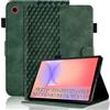Vkooer Custodia for Samsung Galaxy Tab S9 11 Pollice 2023 Cover SM-X710/X716B/X718U Custodia Pelle PU Leggero Flip Case con Stand Funzione e Tasca per Samsung Tab S9 - Verde scuro