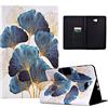 LSPCASA Cover Galaxy Tab A Per Samsung Galaxy Tab A 10.1 2016 SM-T580/T585 Supporto In Pelle PU Folio Cover Protettiva Auto Wake/Sleep Custodia Tablet Samsung Tab A 10.1 Foglia