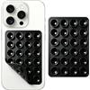 Generic Supporto per telefono con ventosa in silicone, impugnatura antiscivolo, supporto a ventosa su entrambi i lati per selfie e video, accessorio per telefono a mani libere per superfici lisce, nero