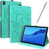 JayModCase Custodia per Huawei Mediapad M5 Lite 8 pollici Pelle PU Flip Stand Cover, Angolo di Supporto Regolabile Auto Sveglia/Sonno(Verde)