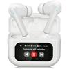 Liphier Cuffie Bluetooth Touchscreen, 48H HiFi Stereo per Sport (White) | IPX7 Impermeabile, 6 EQ Modi, Bluetooth 5.4, Riduzione Rumore ANC+ENC, in-Ear senza Fili, Design Ergonomico