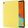 BRAND SET Cover per iPad Air (2020) 10.9, Custodia Silicone Liquido con Rivestimento in Tessuto in Microfibra Custodia Soft Touch per iPad Air (2020) 10.9-Giallo