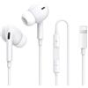 Carphone Warehouse Cuffie Cablate per iPhone,[Certificate MFI] Auricolari In-Ear con Cavo | Hi-Fi Stereo Auricolari con Microfono e Controllo del Volume,Compatibili con iPhone 14/14 Pro/13/12/11/XR/XS/X/8/7/SE