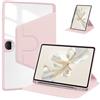 Generico DayQiQiPu Custodia Protettiva per Honor Pad 9 (HEY2-W09) 12,1 Pollici Pelle PU Rotazione a 360° Stand Slim Cover con Supporto per Matita Auto Sveglia/Sonno,Rosa