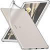 ebestStar - Cover per Google Pixel Tablet, Custodia Silicone Trasparente Protezione TPU Antiurto, Bordi Rinforzati, Trasparente