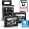 PATONA 2X Platinum Batteria per Panasonic DMW-BLC12 BLC12E 1100mAh 7.2V | Batteria di ricambio per DMC FZ200 FZ300 FZ330 FZ1000 FZ2000 G5 G6 G7 G70 G81 G85 G91 GH2 GX8, 100% identica all'originale