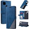 QiongniAN Custodia per Xiaomi Redmi 9C,Custodia in Pelle Custodia per Xiaomi Redmi 9C M2006C3MG / Redmi 9C NFC M2006C3MNG Custodia Cover Case Blue