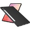 WFTE Cover per Samsung Galaxy Tab S11 Ultra 14.6 Pollici Cover Telefono Morbida TPU Ultra Sottile Elegante Custodia Protettiva Case per Samsung Tab S11 Ultra [Protezione Anticaduta, Antiscivolo]-Nero