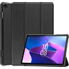 Kepuch Custer Cover per Lenovo Tab M10 3rd Gen TB-328F,PU-Pelle Case Custodia per Lenovo Tab M10 3rd Gen TB-328F - Nero
