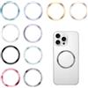 XFSRG 10 Pezzi Anello Magnetico Cellulare Forma Rotonda Sottile Adesivo | Universale In Metallo Anello per Ricarica Wireless Anello Caricatore Wireless Supporto Magnetico per Telefono