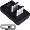 DENEEPR 2X 3.6V 1500mAh Li-ion NP-45 Batteria Compatibile con Fujifilm NP-45 NP-45A NP-45B NP-45S INSTAX Mini 90 Fujifilm FinePix XP140 XP130 XP120 XP90 XP80 XP70 XP60 XP50 XP30 XP20 T560