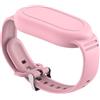 AIYAAIYA Bracciale per Galaxy SmartTag 2: AIYAAIYA Morbido Silicone Nascosto Impermeabile Braccialetto, Custodia Compatibile con Samsung Smart Tag 2 per bambini, bambini più grandi (Rosa)