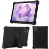 KUSINHOKA Custodia per Blackview Tab 18 12 Pollici, Morbido Silicone [Antiurto] Protettiva Cover, Anti-Graffio Protezione Custodia con Funzione di Supporto, Nero