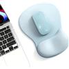 newplenty Tappetino per mouse ergonomico con cuscino in gel, tappetino per mouse con poggiapolsi, base antiscivolo, poggiapolsi, per computer e laptop (baia blu)