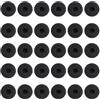 VELSIN 30 Pezzi Cuscinetti di Ricambio in Schiuma - Auricolario in Spugna per Cuffie Nero, Cuscinetti in Spugna per Auricolari 18mm