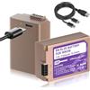 Mspalocell EN-EL25 USB-C 2100Mah Batteria di sostituzione per Nikon Z Serie Z50, Z30, Z FC, completamente caricato in 2 ore,2 pezzi EN-EL25/EL25A Type-C batteria